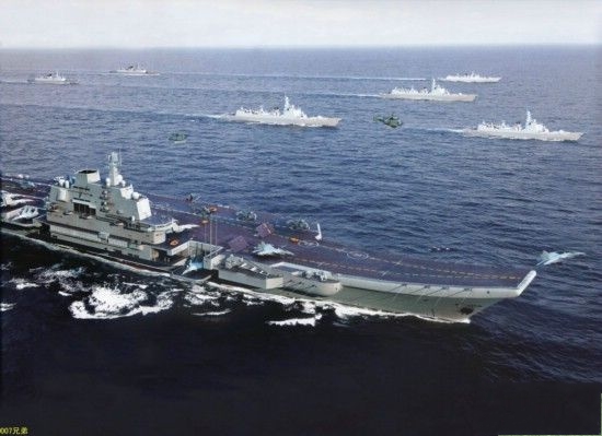 中國第一艘航母戰群
